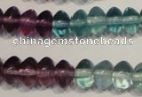 CFL561 15.5 inches 4*6mm rondelle fluorite gemstone beads wholesale