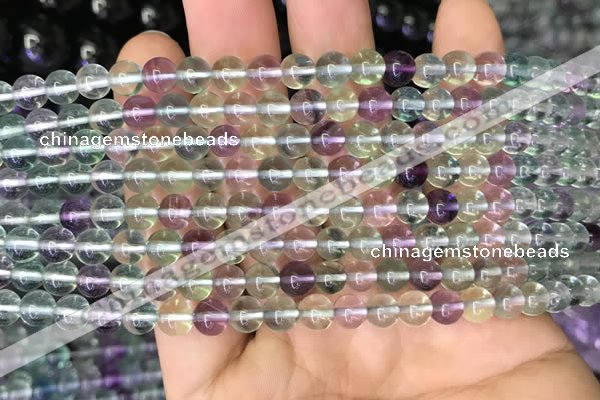 CFL581 15.5 inches 6mm round AAAA grade fluorite gemstone beads