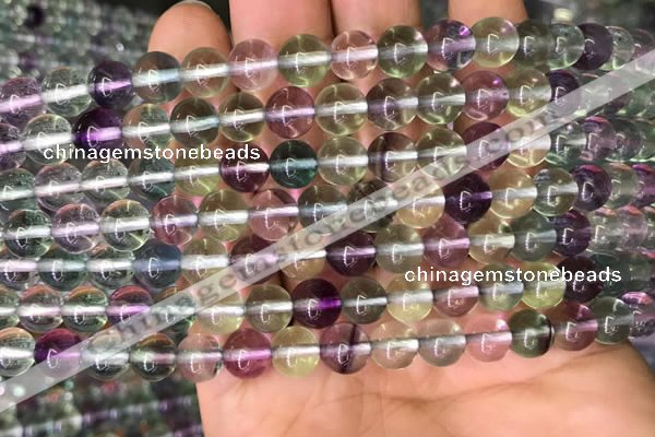 CFL587 15.5 inches 8mm round AAAAA grade fluorite gemstone beads