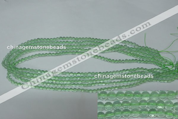 CFL610 15.5 inches 4mm round A grade green fluorite beads wholesale