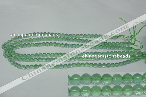 CFL611 15.5 inches 6mm round A grade green fluorite beads wholesale