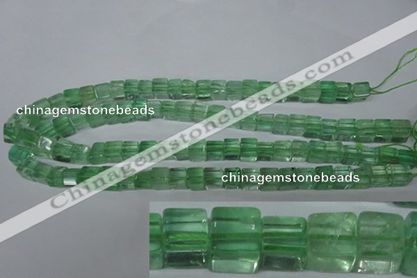 CFL632 15.5 inches 8*8mm cube green fluorite beads wholesale