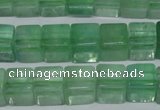 CFL633 15.5 inches 10*10mm cube green fluorite beads wholesale