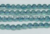 CFL661 15.5 inches 6mm round AB grade blue fluorite beads wholesale