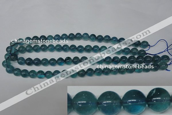 CFL663 15.5 inches 10mm round AB grade blue fluorite beads wholesale