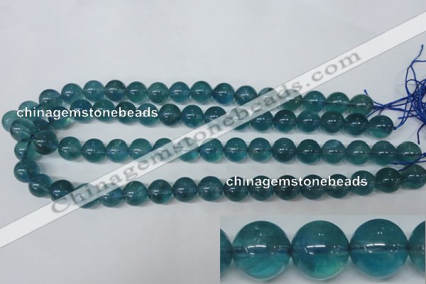 CFL664 15.5 inches 12mm round AB grade blue fluorite beads wholesale