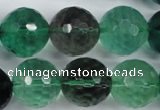 CFL67 15.5 inches 18mm faceted round A grade natural fluorite beads