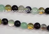 CFL751 15.5 inches 6mm round rainbow fluorite gemstone beads