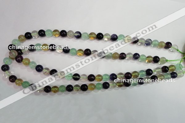 CFL751 15.5 inches 6mm round rainbow fluorite gemstone beads