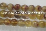 CFL802 15.5 inches 8mm round yellow fluorite gemstone beads