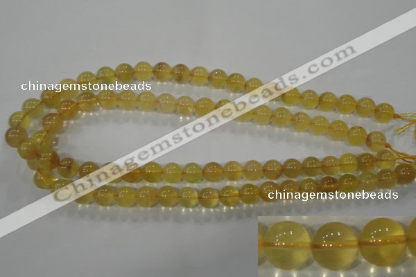 CFL803 15.5 inches 10mm round yellow fluorite gemstone beads