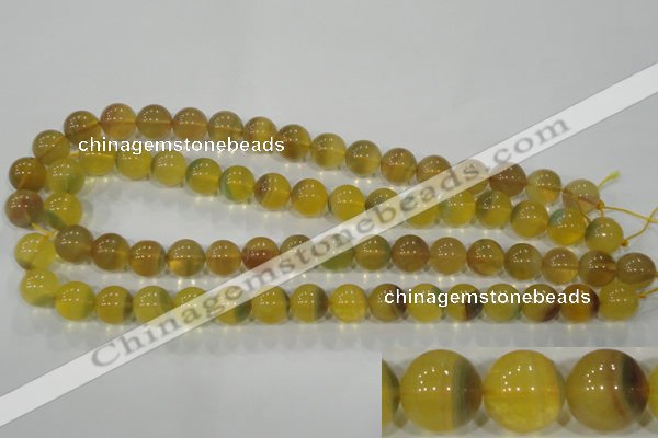 CFL804 15.5 inches 12mm round yellow fluorite gemstone beads