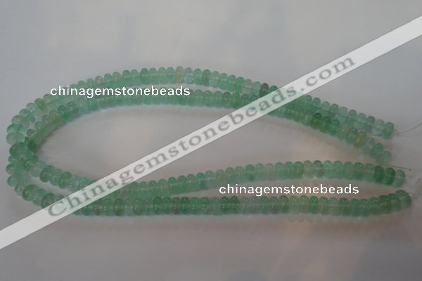 CFL858 15.5 inches 5*8mm rondelle green fluorite gemstone beads