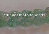 CFL860 15.5 inches 8*12mm teardrop green fluorite gemstone beads