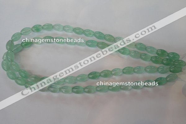 CFL862 15.5 inches 8*12mm rice green fluorite gemstone beads