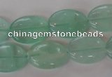 CFL866 15.5 inches 13*18mm oval green fluorite gemstone beads