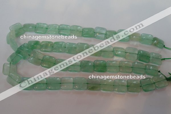 CFL868 15.5 inches 14*14mm square green fluorite gemstone beads