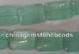 CFL870 15.5 inches 13*18mm rectangle green fluorite gemstone beads