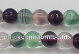 CFL904 15.5 inches 8mm round rainbow fluorite gemstone beads