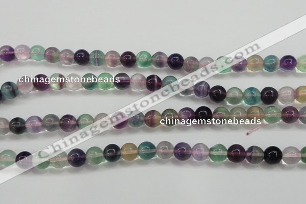 CFL904 15.5 inches 8mm round rainbow fluorite gemstone beads