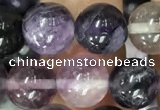 CFL913 15.5 inches 10mm round purple fluorite beads wholesale