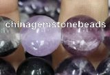 CFL914 15.5 inches 12mm round purple fluorite beads wholesale