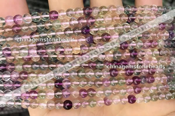 CFL917 15.5 inches 4mm round fluorite gemstone beads