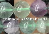 CFL926 15.5 inches 10mm round fluorite beads wholesale