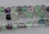 CFL950 15.5 inches 8*9mm nuggets natural fluorite beads wholesale