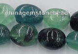 CFL954 15.5 inches 18*22mm nuggets natural fluorite beads wholesale