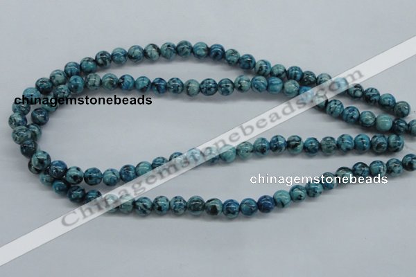 CFS102 15.5 inches 8mm round blue feldspar gemstone beads