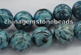 CFS105 15.5 inches 14mm round blue feldspar gemstone beads