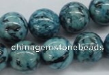 CFS106 15.5 inches 16mm round blue feldspar gemstone beads