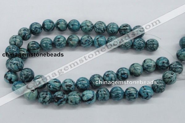 CFS106 15.5 inches 16mm round blue feldspar gemstone beads