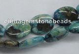 CFS110 15.5 inches 12*16mm oval blue feldspar gemstone beads