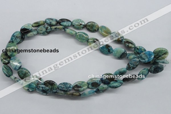 CFS110 15.5 inches 12*16mm oval blue feldspar gemstone beads