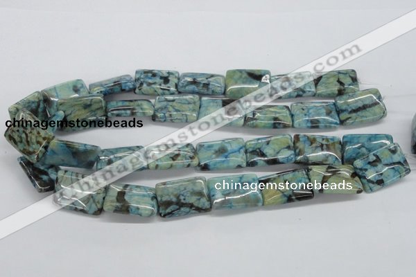 CFS116 15.5 inches 18*25mm rectangle blue feldspar gemstone beads