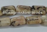 CFS15 15.5 inches 12*16mm rectangle natural feldspar gemstone beads