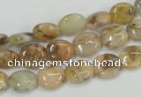 CFS201 15.5 inches 8*10mm oval natural feldspar gemstone beads