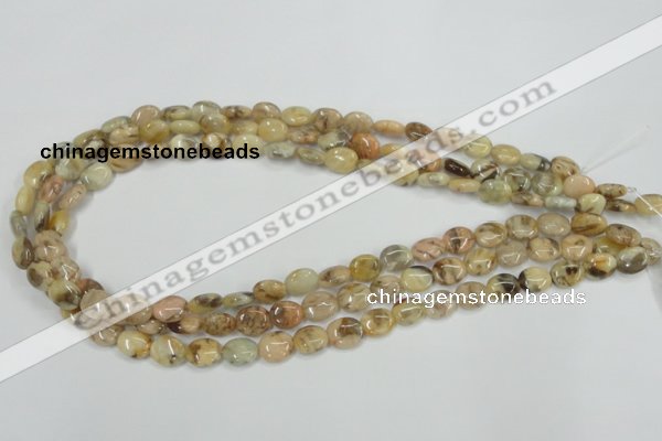 CFS201 15.5 inches 8*10mm oval natural feldspar gemstone beads