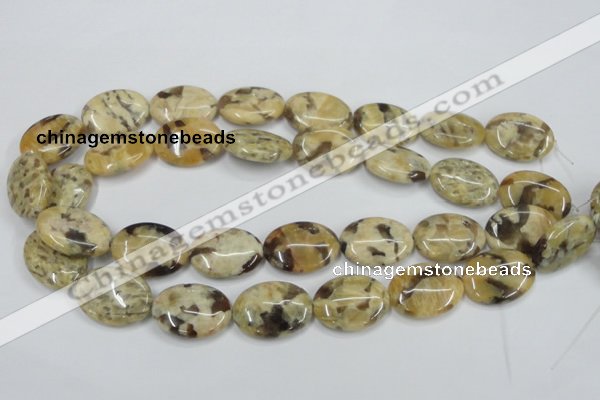 CFS203 15.5 inches 18*25mm oval natural feldspar gemstone beads