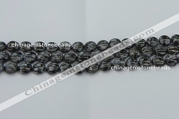 CFS311 15.5 inches 10mm flat round feldspar gemstone beads