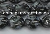 CFS312 15.5 inches 12mm flat round feldspar gemstone beads