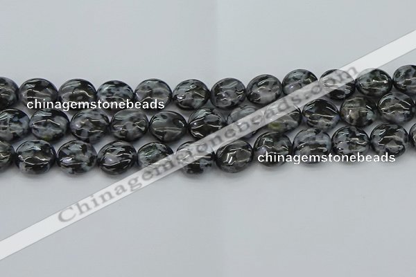 CFS313 15.5 inches 15mm flat round feldspar gemstone beads