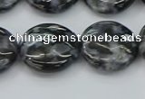 CFS314 15.5 inches 18mm flat round feldspar gemstone beads