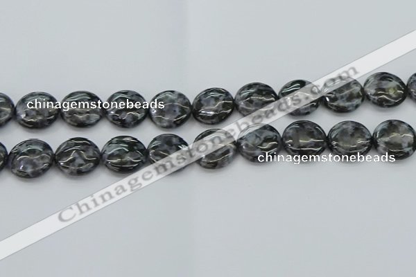 CFS314 15.5 inches 18mm flat round feldspar gemstone beads