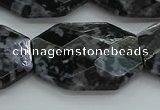 CFS331 15.5 inches 25*35mm faceted freeform feldspar gemstone beads