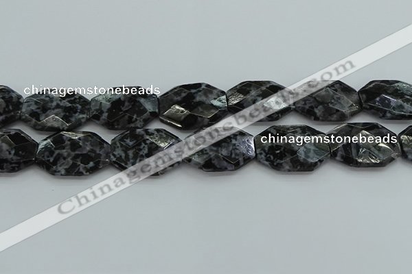 CFS331 15.5 inches 25*35mm faceted freeform feldspar gemstone beads