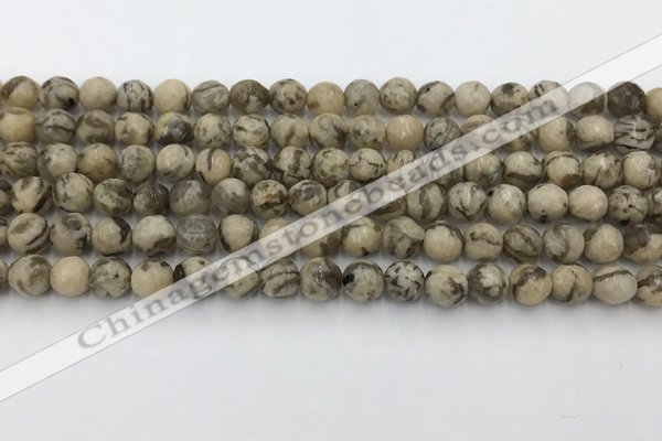 CFS409 15.5 inches 6mm faceted round feldspar beads wholesale