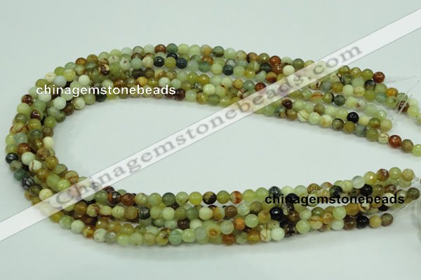 CFW02 15.5 inches 6mm faceted round flower jade beads wholesale